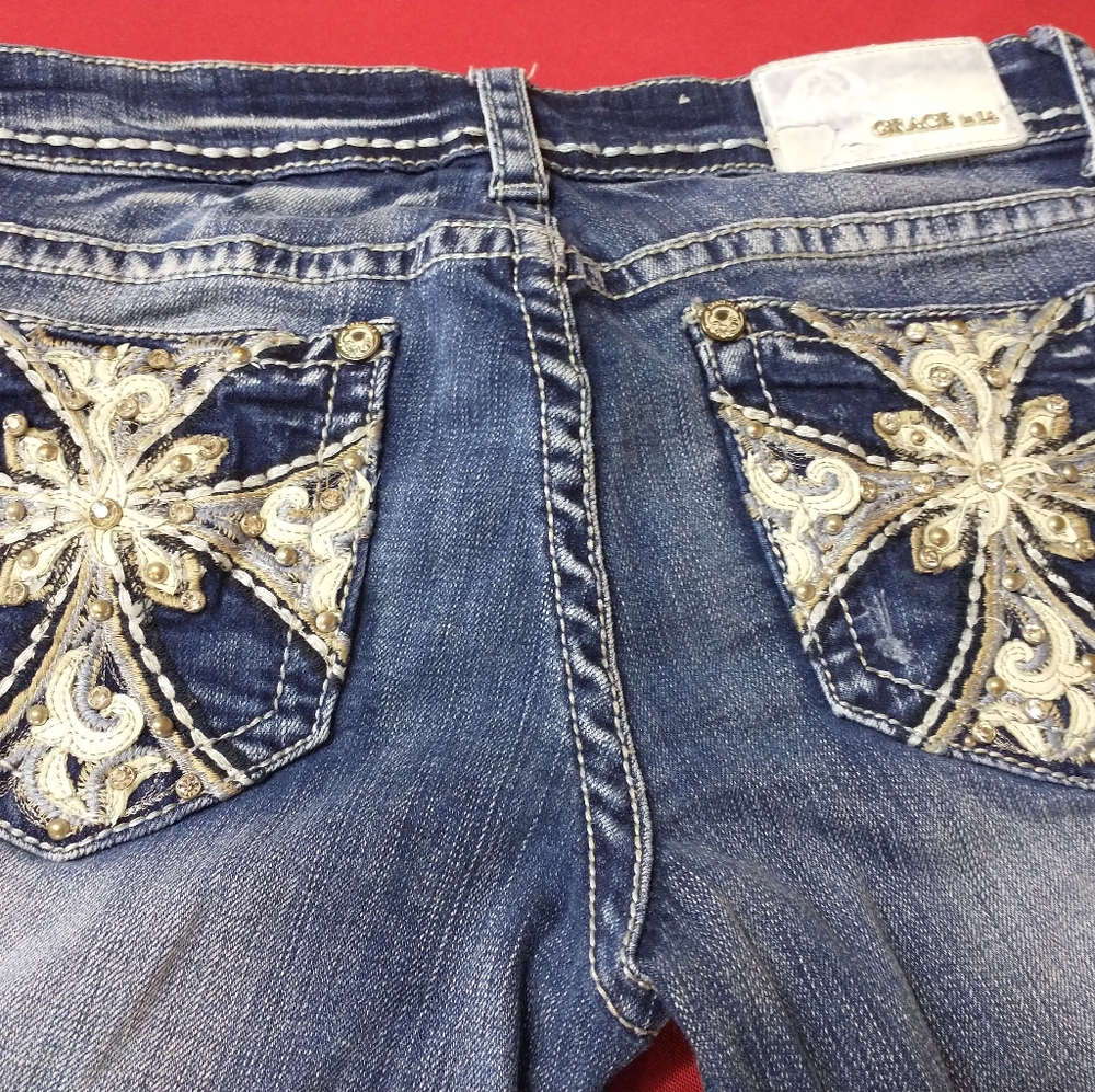 Grace in LA boot cut jeans size 28